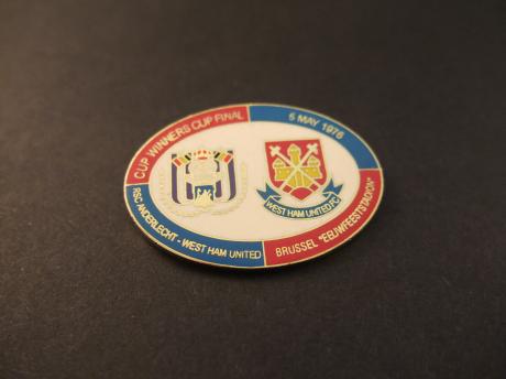 Europacup II voetbal finale Anderlecht-West Ham United 1976